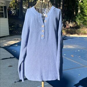 Aerie Blue Knit Sweater